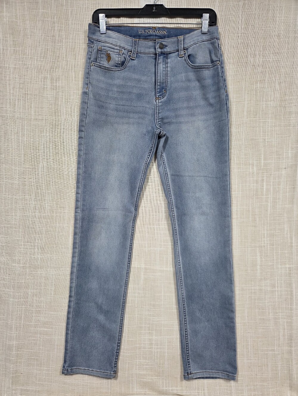 U.S. Polo Assn. Girls Size 18 Medium Wash Blue Denim Skinny Jeans Adjustable.